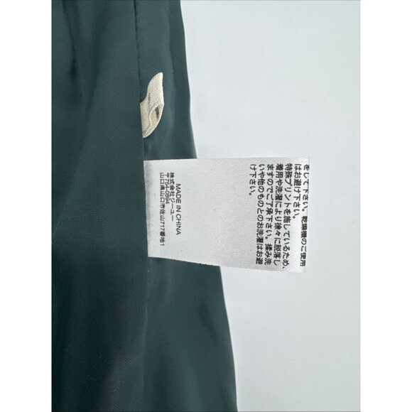 Dark green black Polka Dots, woman dress Shorts Lined Velvet Button size small - Picture 7 of 7